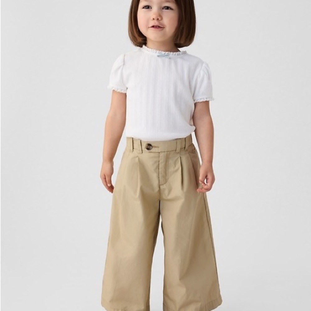 Gap × DÔEN Kids High Rise Khaki Trousers